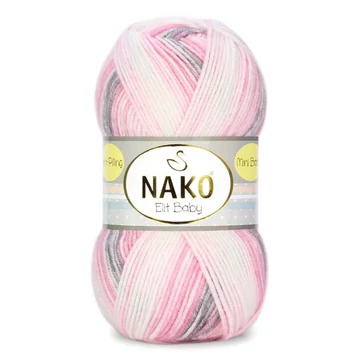 nako elit baby mini batik fonal babafonal antipilling bolyhosodasmentes premium akril  szinatmenetes rozsaszin szurke 32419