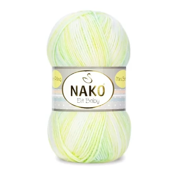 nako elit baby mini batik fonal babafonal antipilling bolyhosodasmentes premium akril  szinatmenetes sarga citrom zold 32424