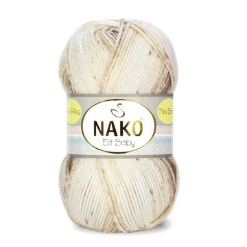 nako elit baby mini batik fonal babafonal antipilling bolyhosodasmentes premium akril  szinatmenetes barna bezs 32426