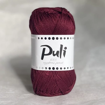 puli pamut fonal amigurumi mercerizált bordo