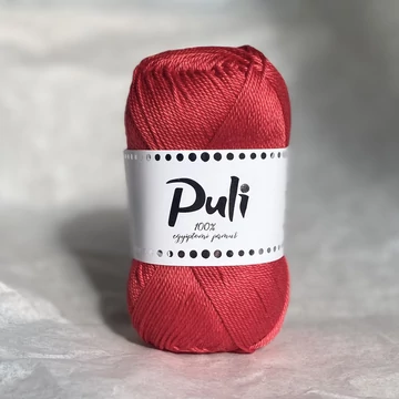 puli pamut fonal amigurumi mercerizált piros
