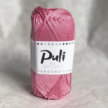 puli pamut fonal amigurumi mercerizált rózsaszín antik rózsa