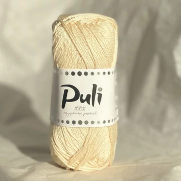 puli pamut fonal amigurumi mercerizált halvány sárga