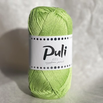 puli pamut fonal amigurumi mercerizált zöld almazöld