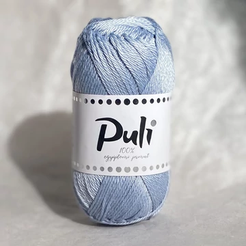puli pamut fonal amigurumi mercerizált kék halványkék jégkék világoskék metálkék
