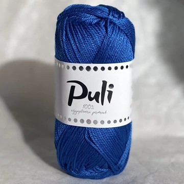 puli pamut fonal amigurumi mercerizált kék középkék királykék