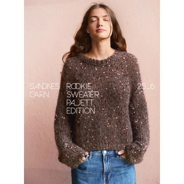 sandnes garn minta 2506 rookie pulcsi flitteres verzió