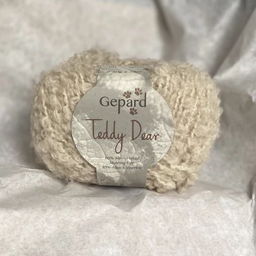 gepard teddy dear bukle boucle fonal termeszetes vilagos bezs