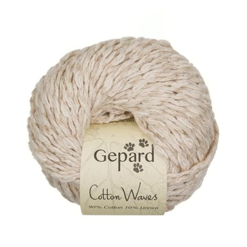 gepard cotton waves pamut len nyari bukle boucle nyersfeher fonal