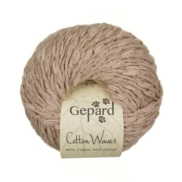 gepard cotton waves pamut len nyari bukle boucle bezs barna fonal
