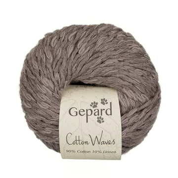 gepard cotton waves pamut len nyari bukle boucle bezs barna fonal