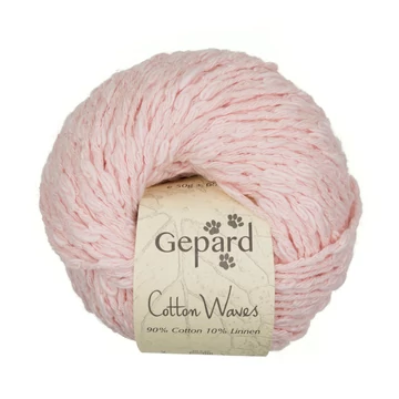 gepard cotton waves pamut len nyari bukle boucle rózsaszín fonal