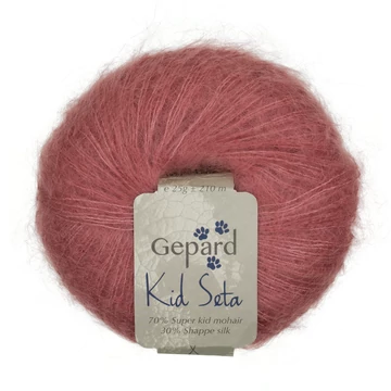 gepard kid seta moher fonal rózsaszín pink selyem mohair