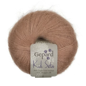 gepard kid seta moher fonal bézs selyem mohair