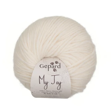 gepard my joy baby alpaca merinoi gyapju organikus pamut fujt fonal feher