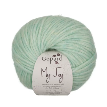 gepard my joy baby alpaca merinoi gyapju organikus pamut fujt fonal zold