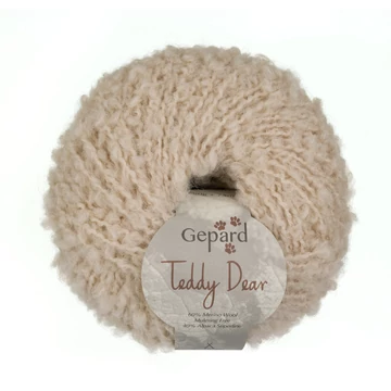 gepard teddy dear bukle boucle fonal termeszetes vilagos bezs