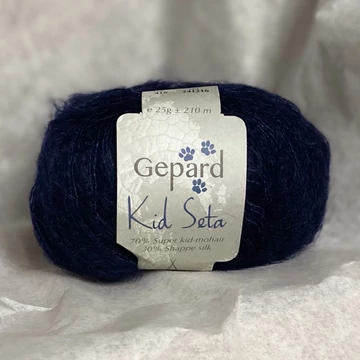 gepard kid seta moher fonal kék tengerészkék navy selyem mohair
