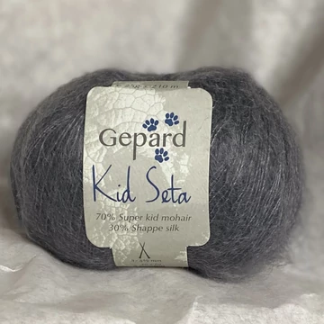 gepard kid seta moher fonal antracit szürke selyem mohair