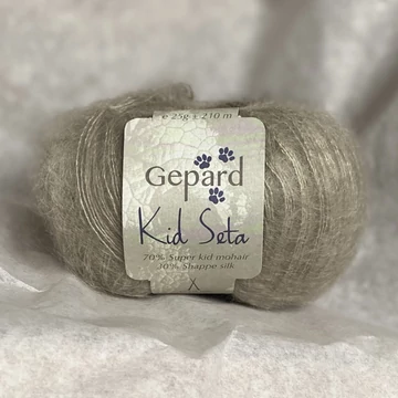 gepard kid seta moher fonal világosszürke selyem mohair