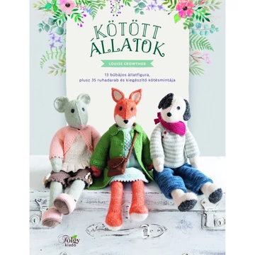 kötött állatok állatfiguták könyv mintafüzet