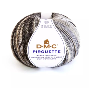 dmc pirouette piruette szinatmenetes akril fonal multicolor szurke barna
