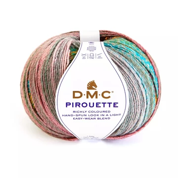 dmc pirouette piruette szinatmenetes akril fonal multicolor barna turkiz 707