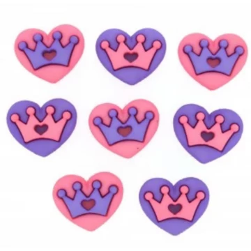 Dress it Up Formagombok  csomagban  - Royal Hearts   ( 8 db / csomag )