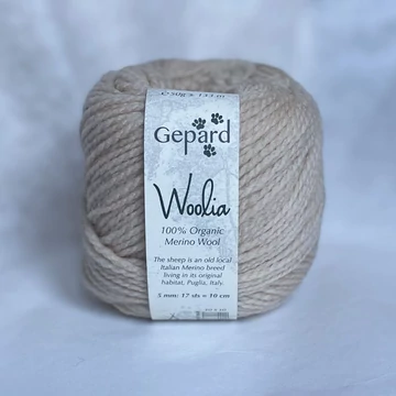 gepard woolia organikus merinoi gyapju fonal közepes vastagsagu kávébarna tejeskávé