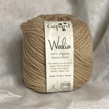 gepard woolia organikus merinoi gyapju fonal közepes vastagsagu kávébarna cappuccino kapuciner