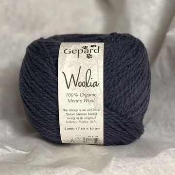 gepard woolia organikus merinoi gyapju fonal közepes vastagsagu szürke sötétszürke