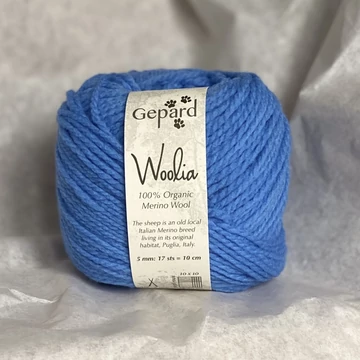 gepard woolia organikus merinoi gyapju fonal közepes vastagsagu kék 