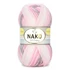 Kép 1/2 - nako elit baby mini batik fonal babafonal antipilling bolyhosodasmentes premium akril  szinatmenetes rozsaszin szurke 32419