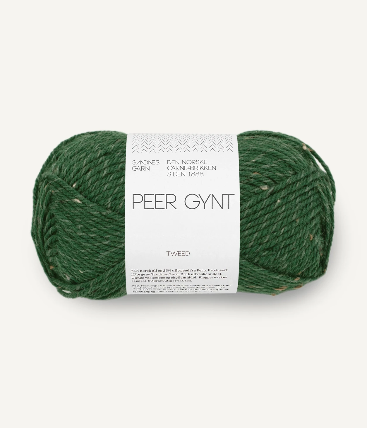 SANDNES GARN PEER GYNT TWEED - 8085 Zölderdő / natur tweed