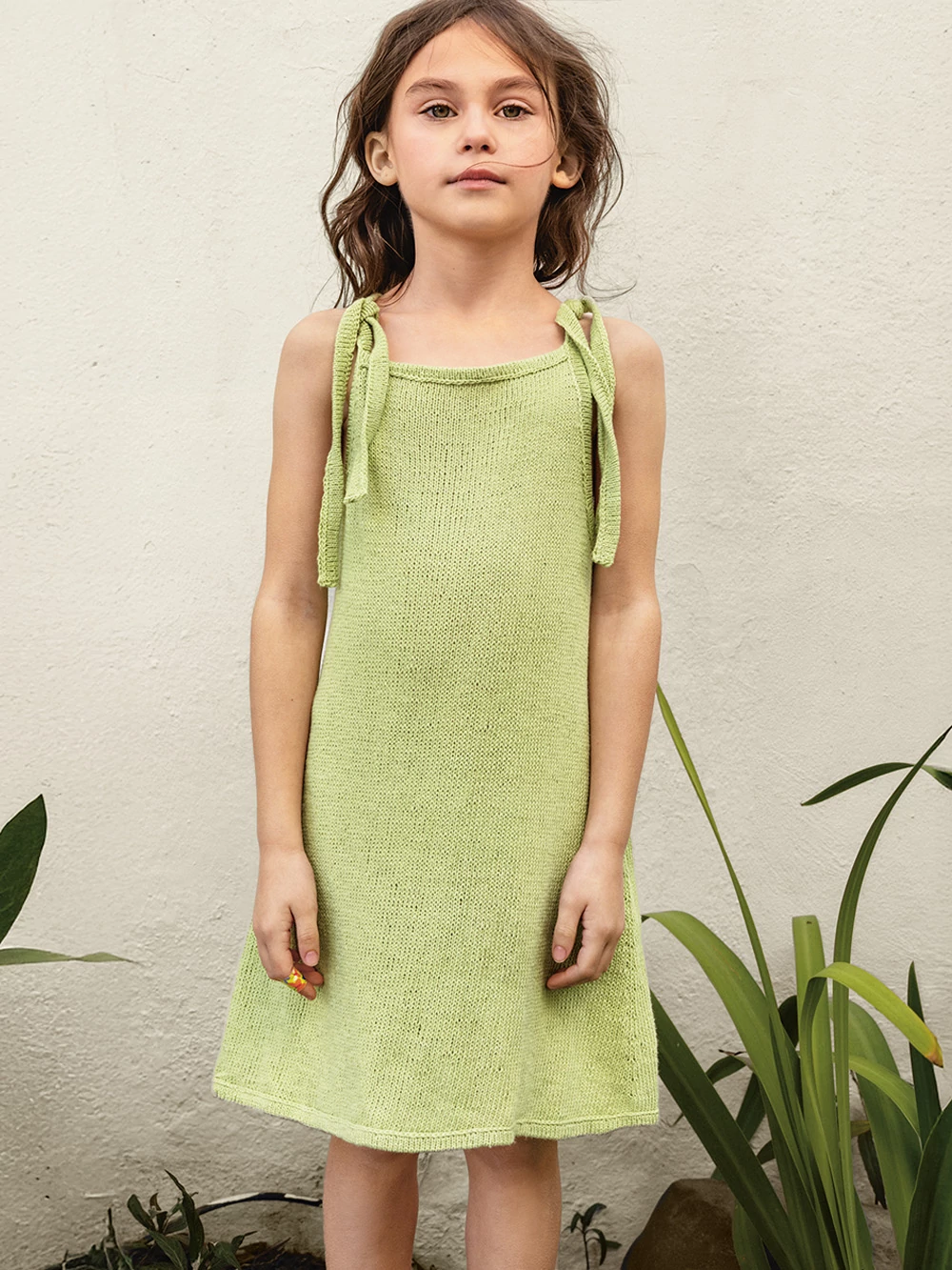 Sandnes Garn minta  - 2503 Summer Knit for Kids Nr1 - Clementine dress junior 