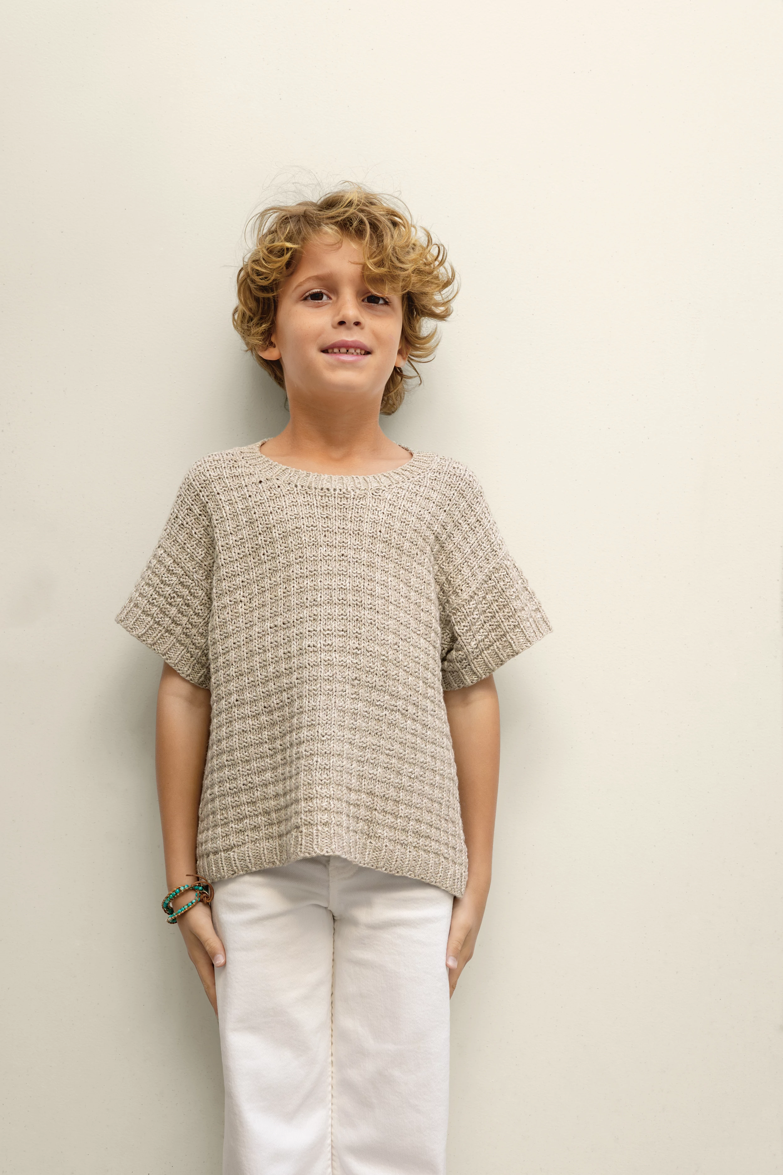 Sandnes Garn minta  - 2503 Summer Knit for Kids Nr5 - Leo tee junior