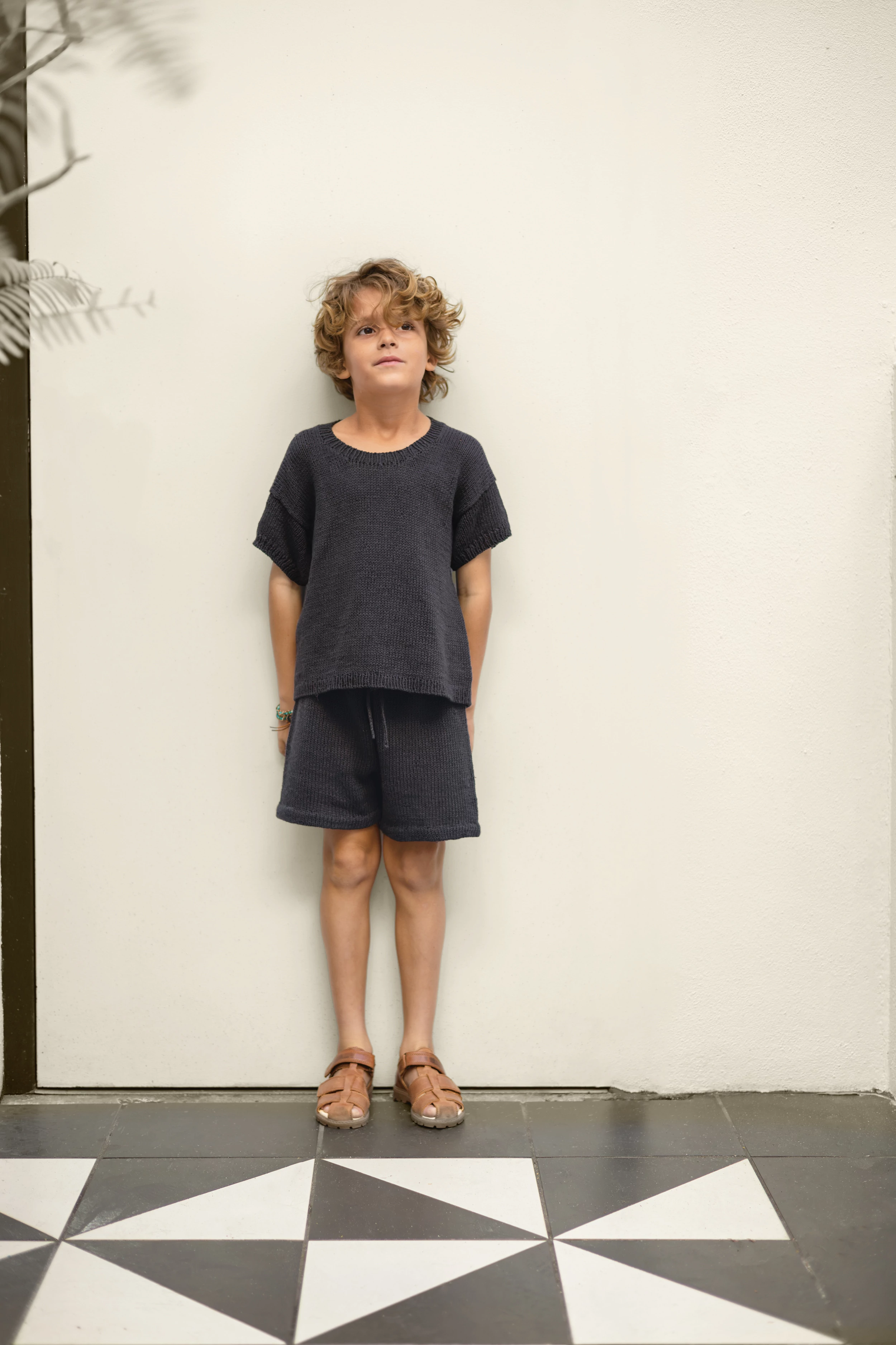 Sandnes Garn minta  - 2503 Summer Knit for Kids Nr6 - Mio tee & shorts junior 