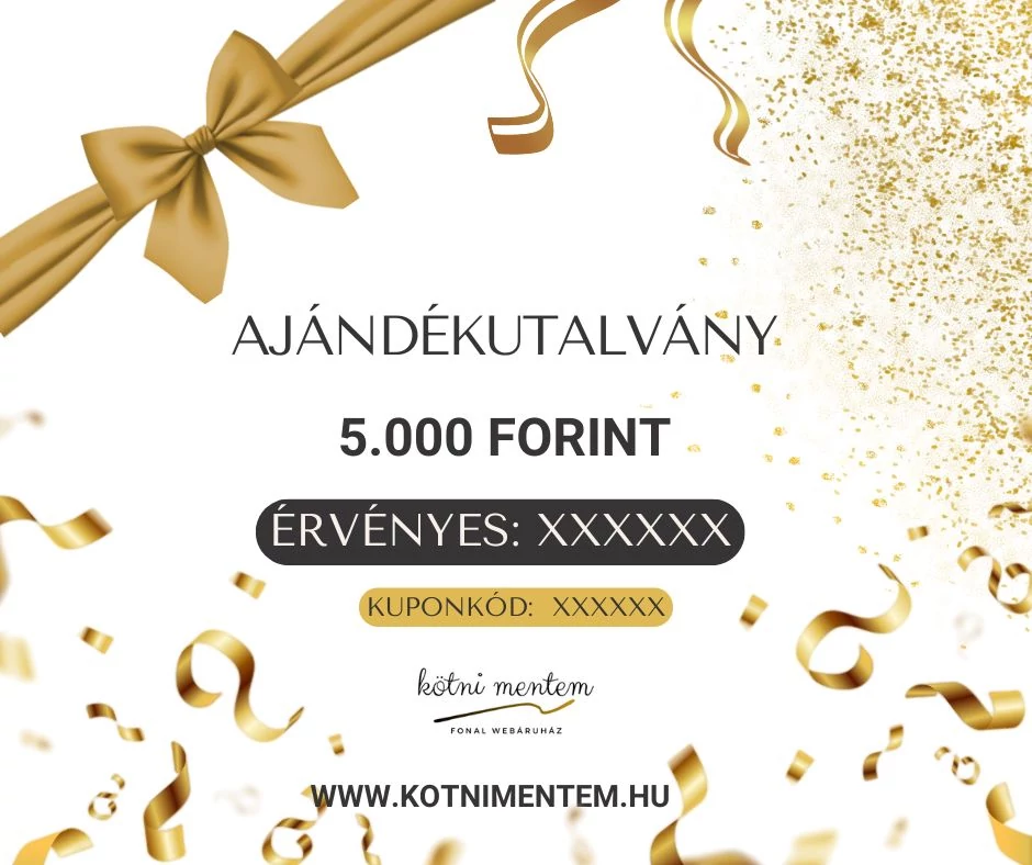 Ajándékutalvány 5.000 Ft értékben