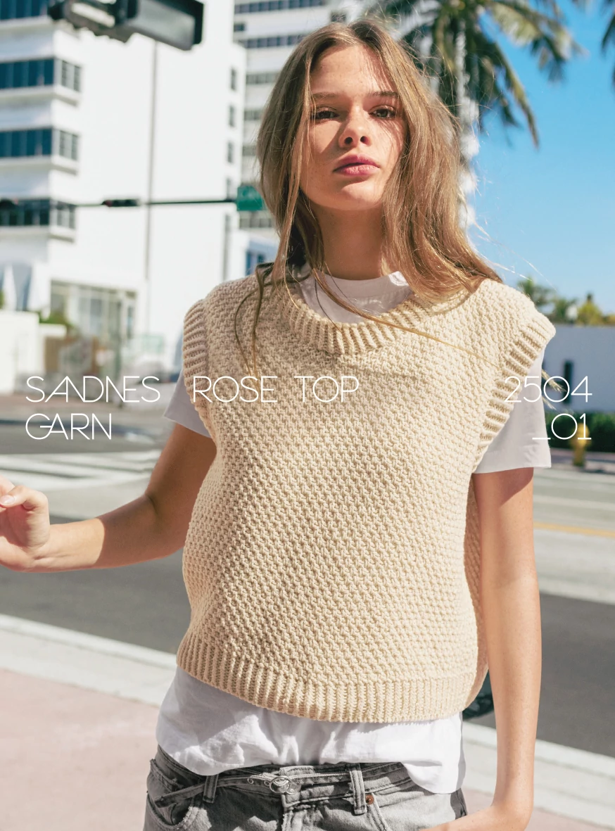 Sandnes Garn minta  - 2504 Summer Knit Nr1 - Rose Top