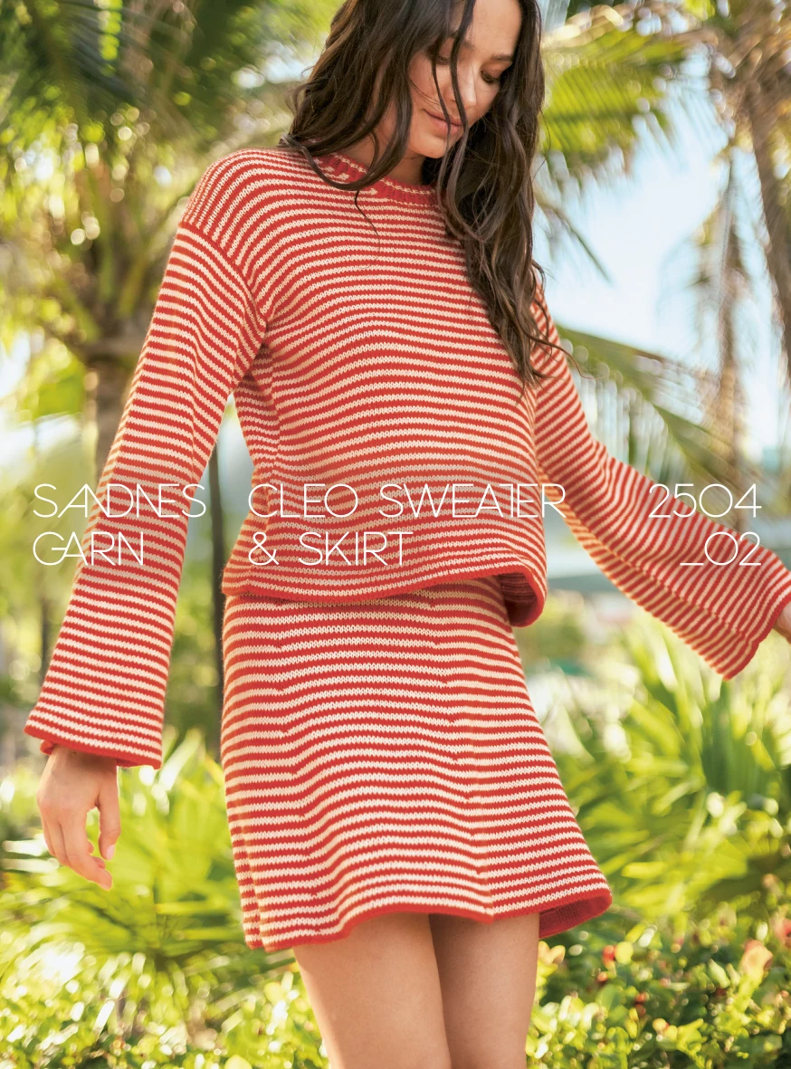 Sandnes Garn minta  - 2504 Summer Knit Nr2 -Cleo sweater and skirt
