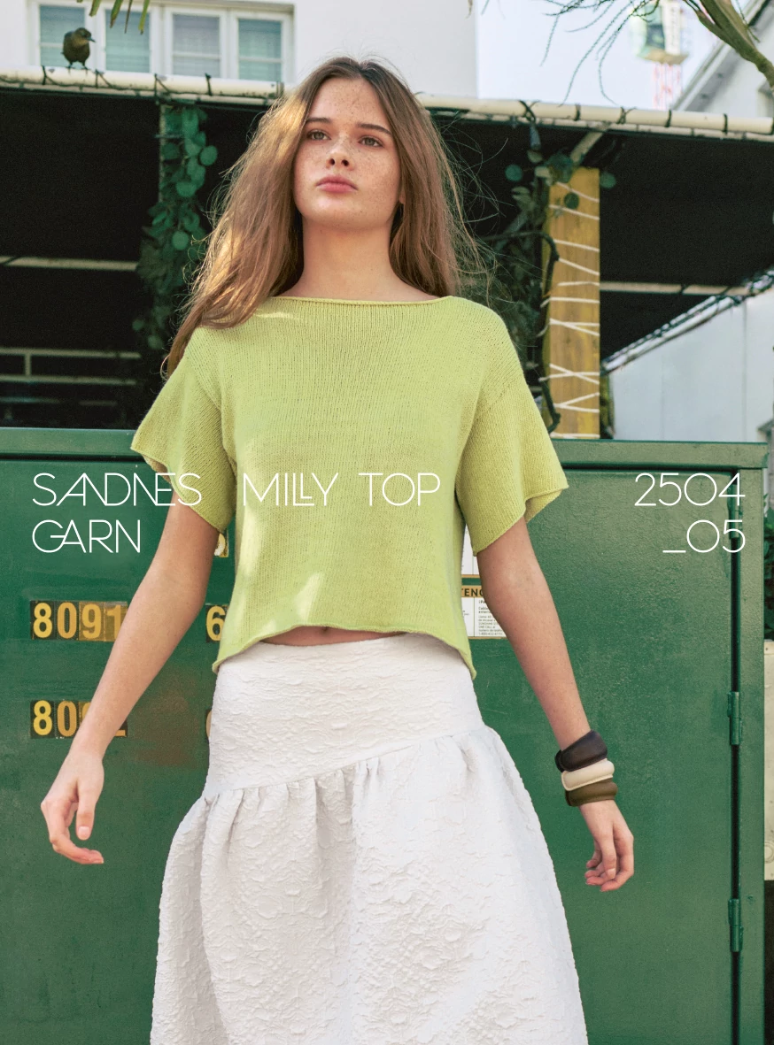 Sandnes Garn minta  - 2504 Summer Knit Nr5 - Milly top