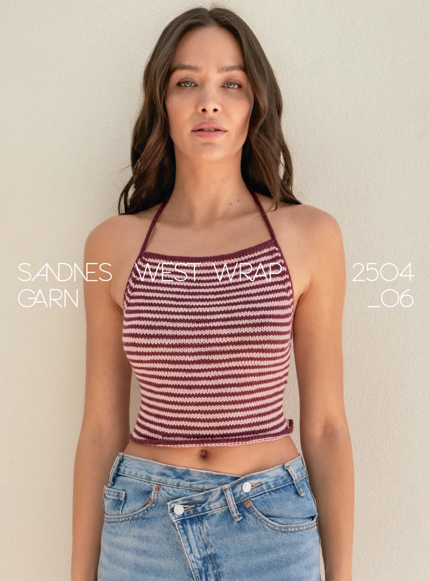 Sandnes Garn minta  - 2504 Summer Knit Nr6 - West wrap