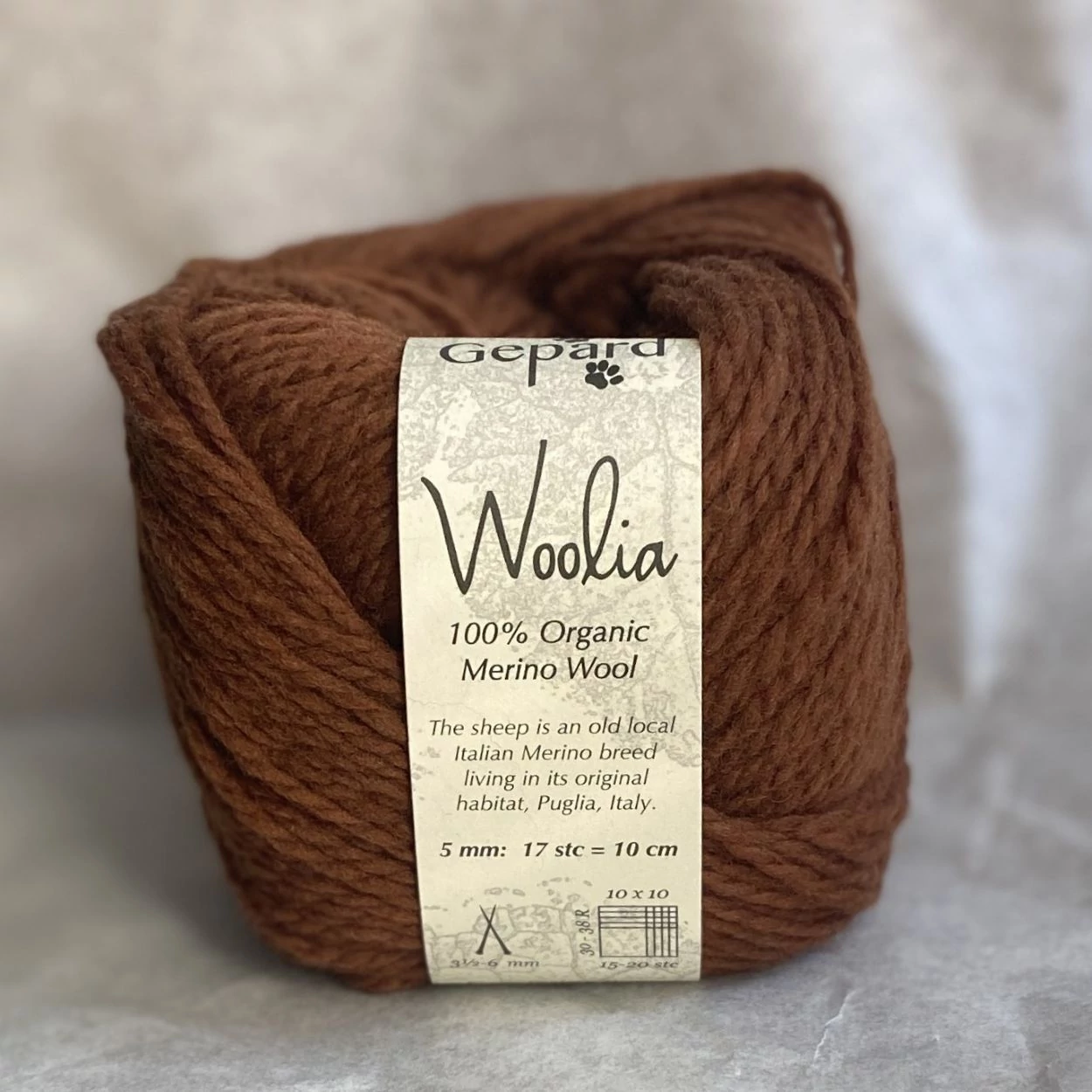 Gepard - Woolia 100% organikus merinói gyapjú fonal- 164 Brandy bliss